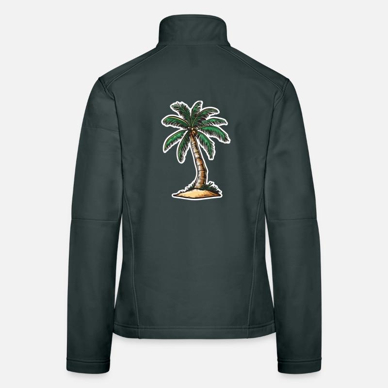 Palm tree Women's Softshell Jacket