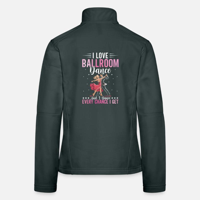 Danseuse de salon Lovers Dancing École de danse Veste en tissu softshell Femme