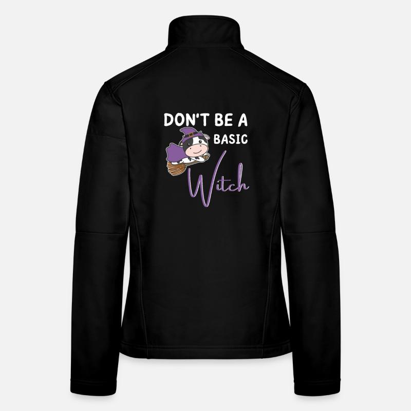Vache Halloween Sorcière Les sorcières ne sont pas une sorcière de base Veste en tissu softshell Femme