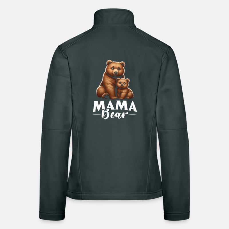 Mama Bär Muttertag Mutter Elternteil Mama Bear Frauen Softshelljacke