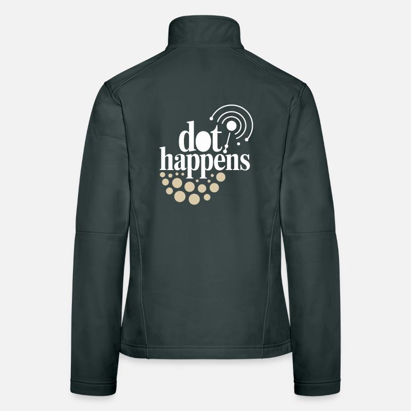 Dot Happens Morse Code Fun Women's Softshell Jacket