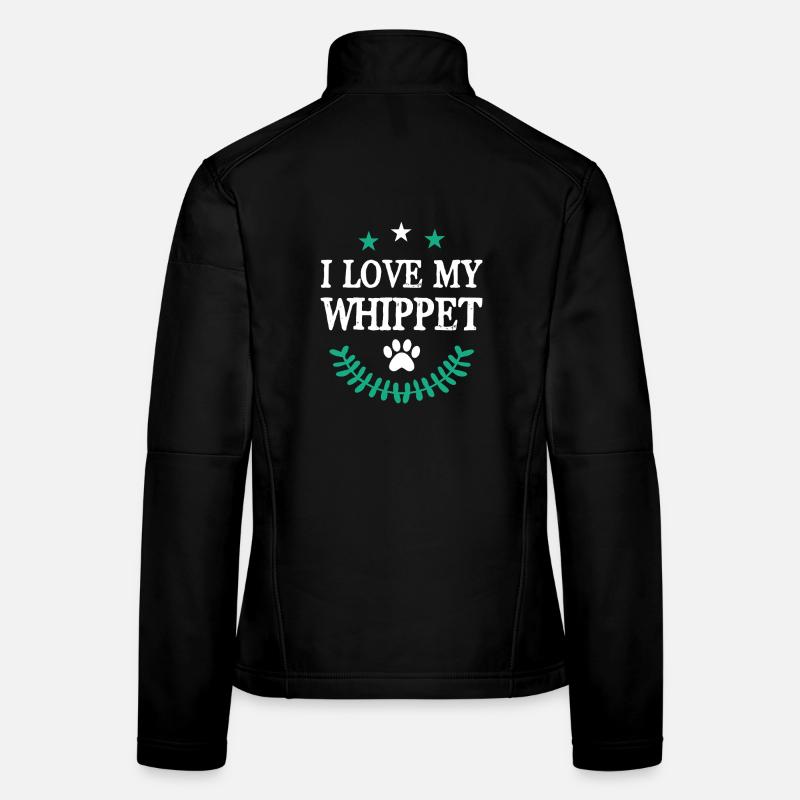 J’adore mon Whippet Veste en tissu softshell Femme