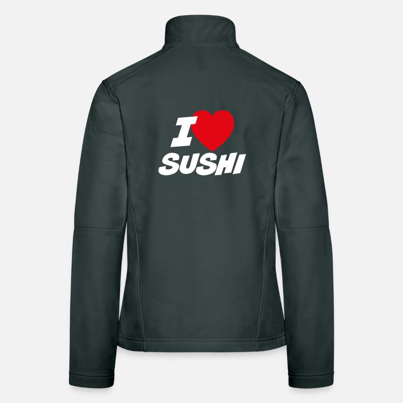 J’adore les sushis Veste en tissu softshell Femme