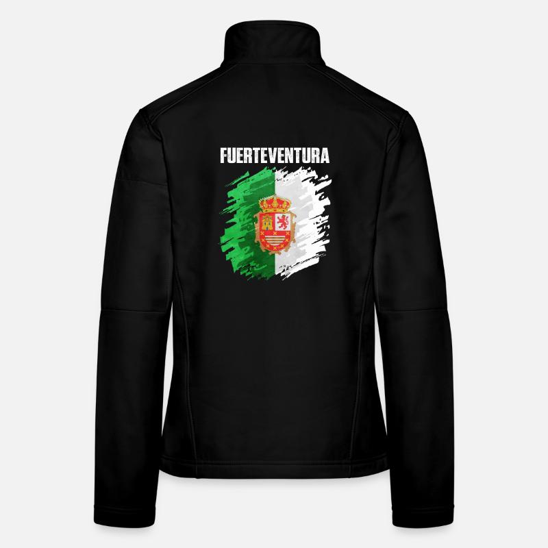 Fuerteventura Flaggen Design Frauen Softshelljacke