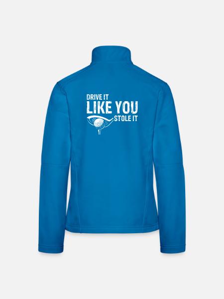 If You're Not Making Putts Fix Your Form Humor - Frauen Softshelljacke - Schwarz - Hinten