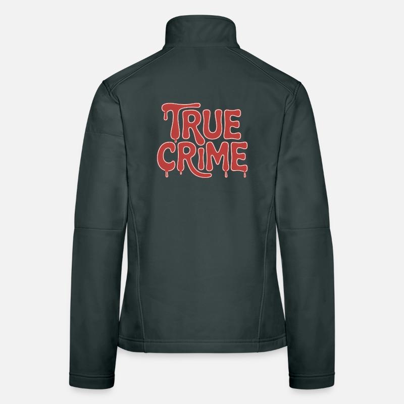 True Crime - Conception de sang de tueur Veste en tissu softshell Femme