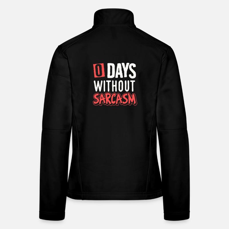 Humorous Sarcasm Motif Design Women's Softshell Jacket