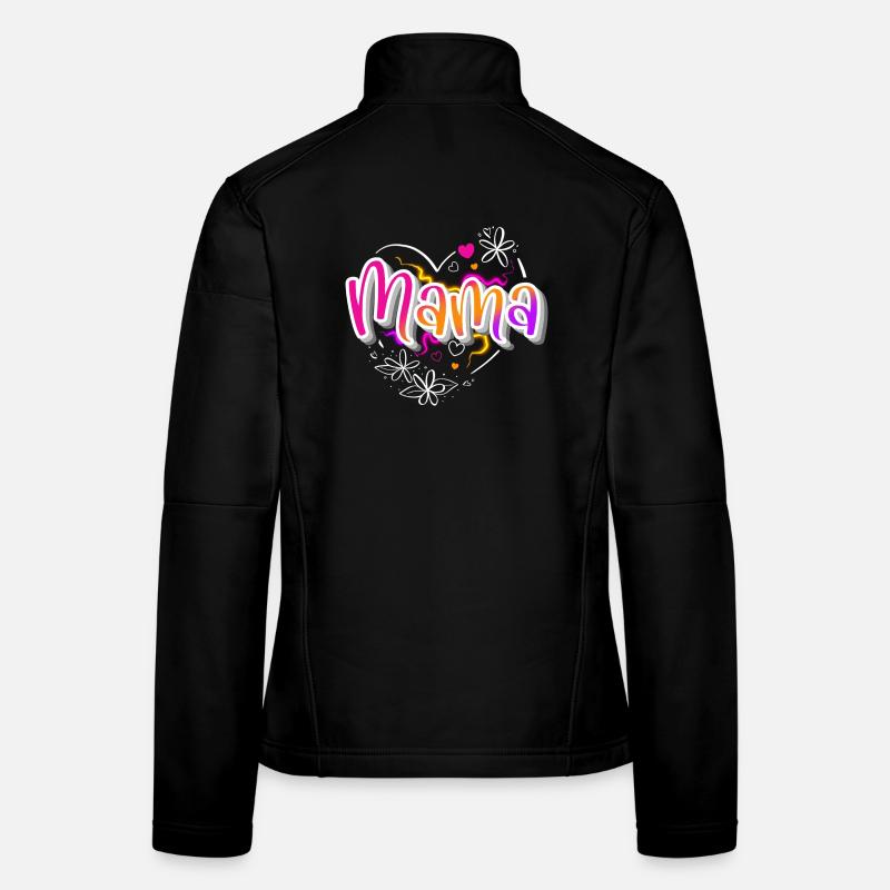 Mama Frauen Softshelljacke