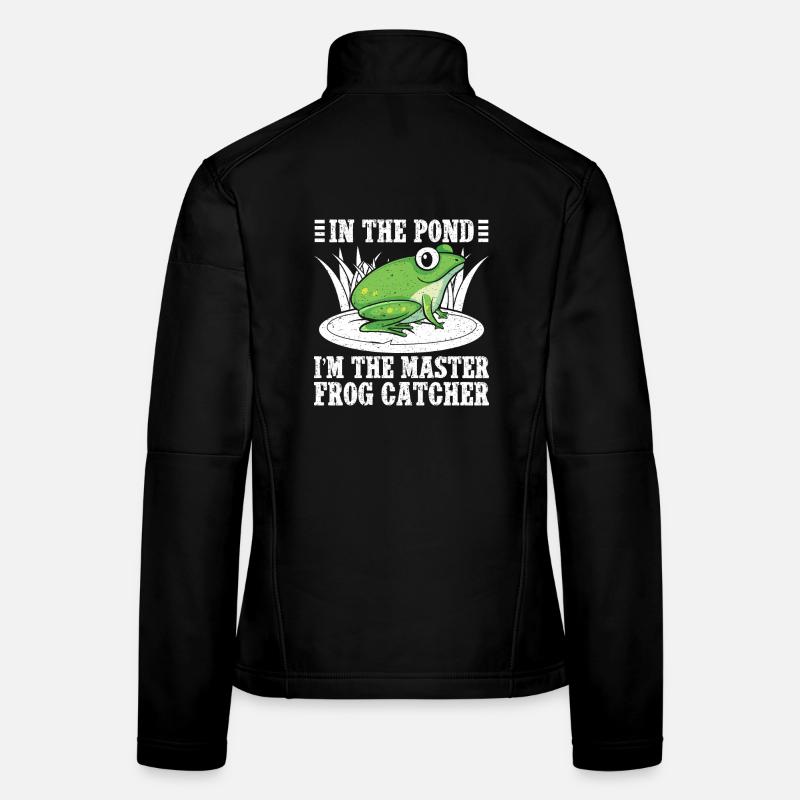 Maître Frog Catcher Dessin animé Veste en tissu softshell Femme