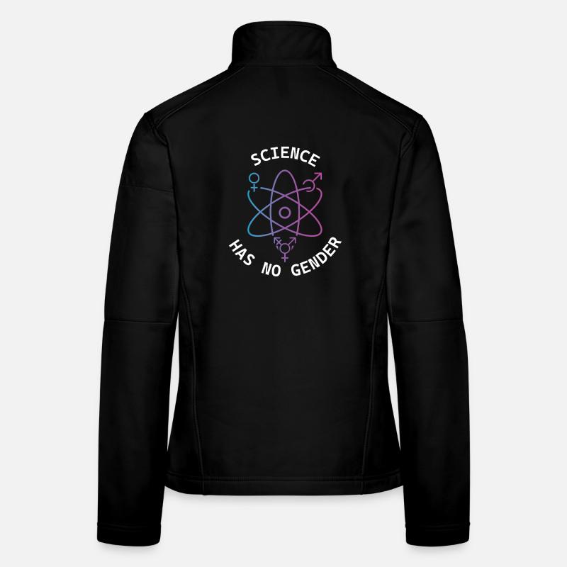 Science has no gender for women and men - Women's Softshell Jacket - black