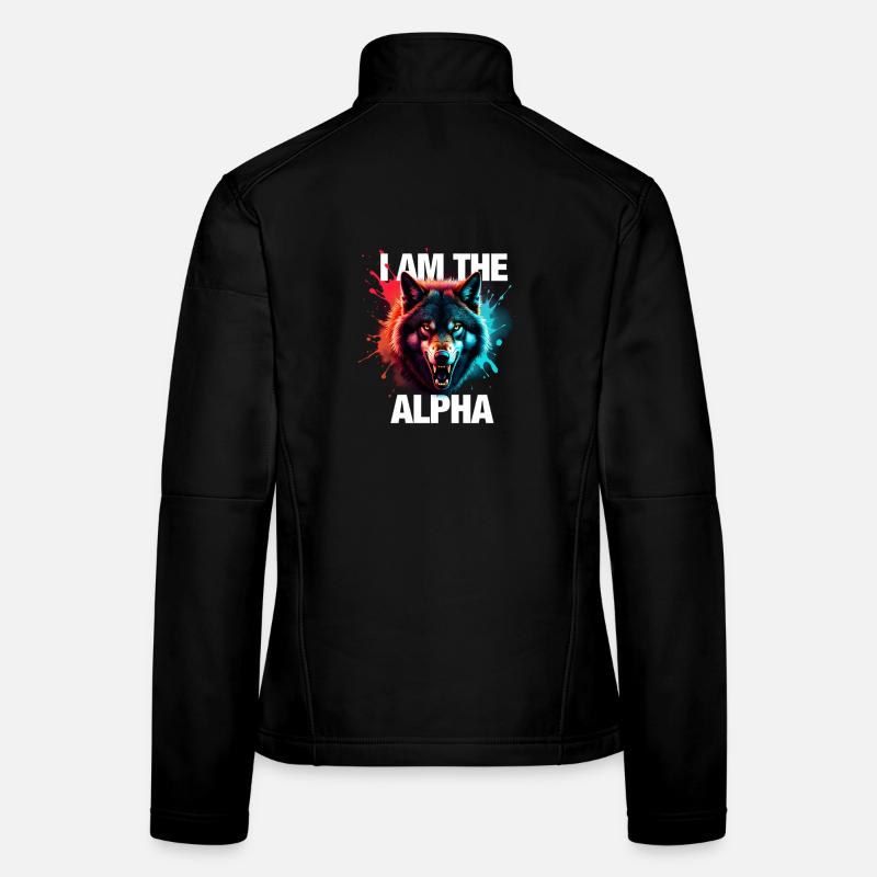 Je suis le loup alpha Veste en tissu softshell Femme