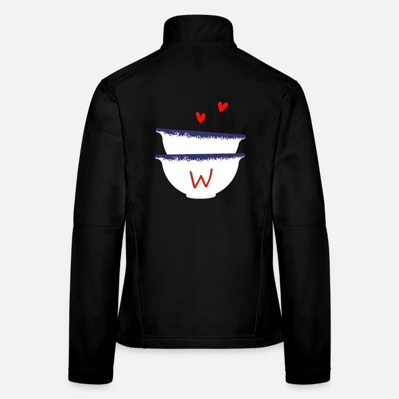 Bretonischer Buchstabe mit Schalen Frauen Softshelljacke
