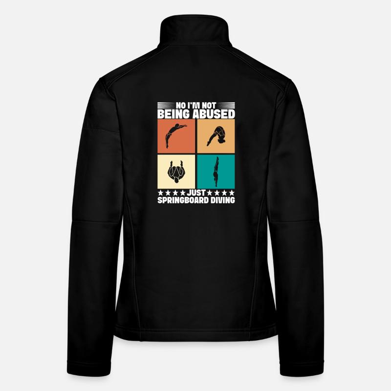 Diving diving board Women's Softshell Jacket
