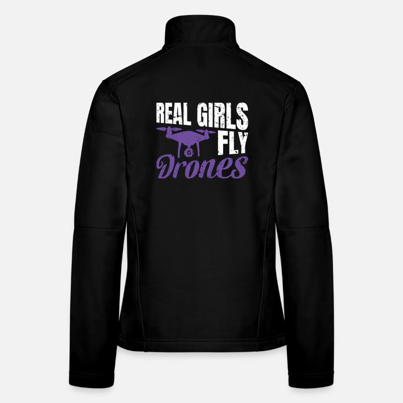 Les vraies filles pilotent des drones Veste en tissu softshell Femme
