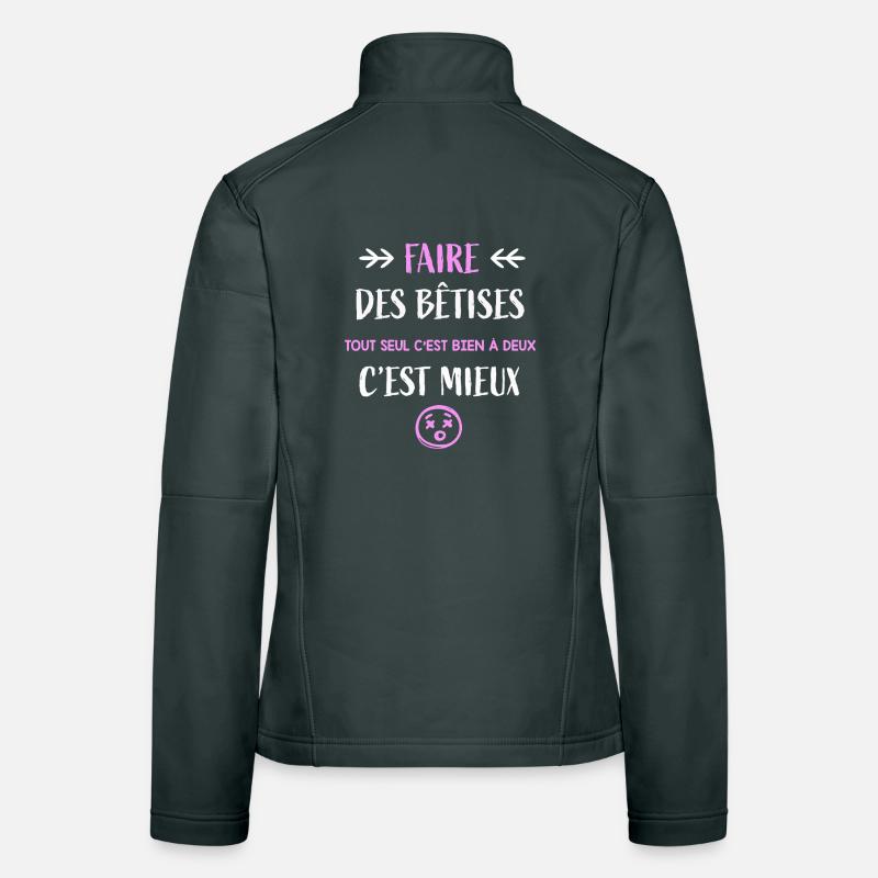 Doing silly things together is better gift humor Women's Softshell Jacket
