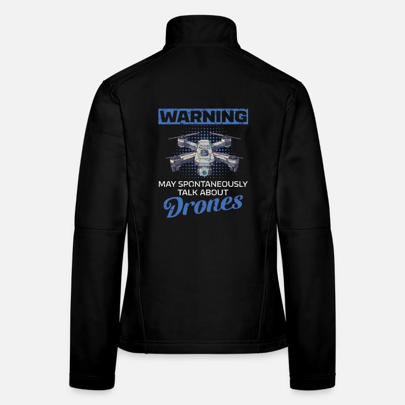 Lustige Drohne Sprüche Pilot Frauen Softshelljacke