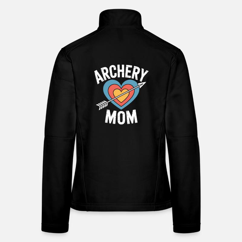 Tir à l’arc Dicton Mère Tir à l’arc Cadeau Veste en tissu softshell Femme