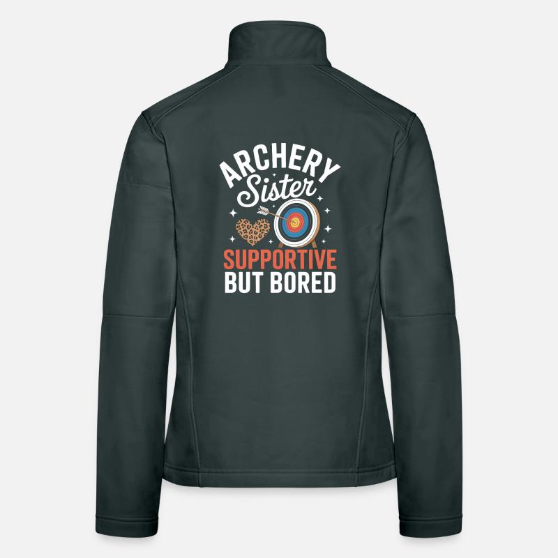 Bogenschießen Spruch Schwester Bogenschießen Frauen Softshelljacke