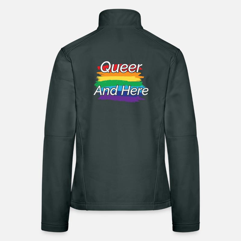 Queer Pride Rainbow Design Women's Softshell Jacket