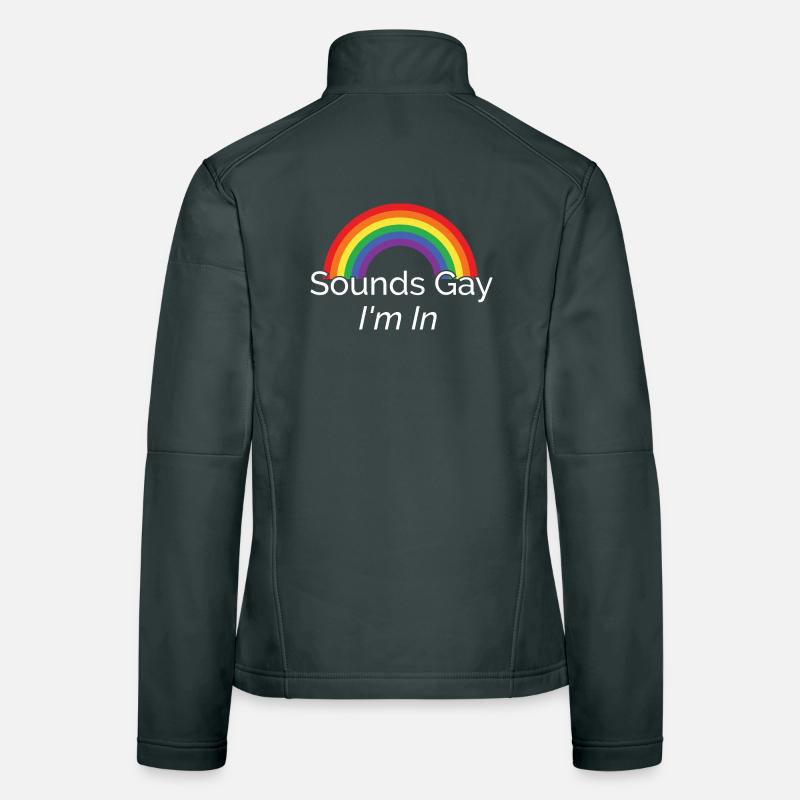 Vivid Rainbow Pride Design Women's Softshell Jacket