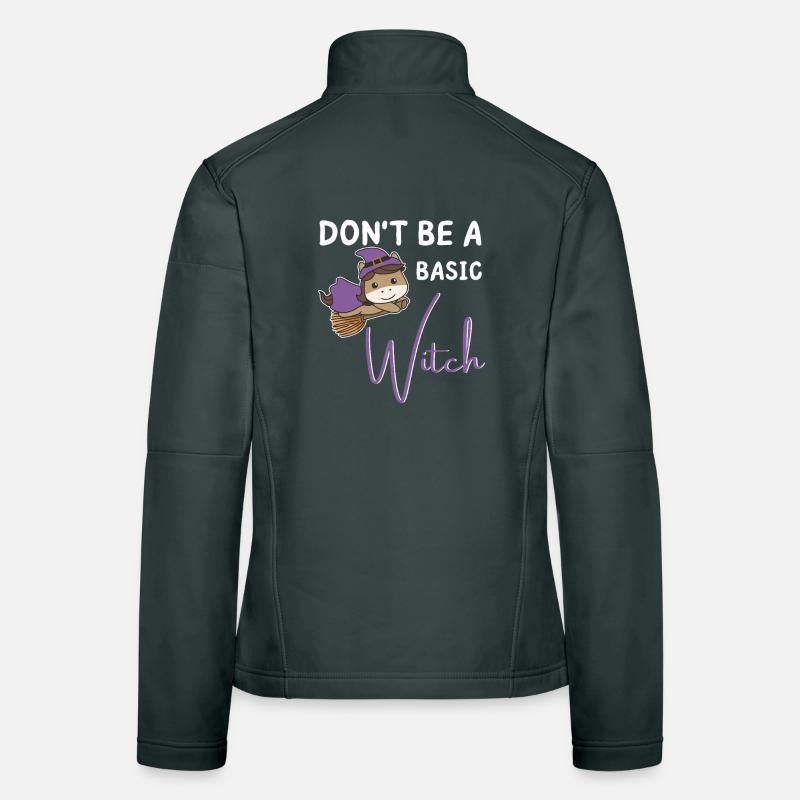 Pferd Halloween Hexe Hexen don't be a basic witch Frauen Softshelljacke