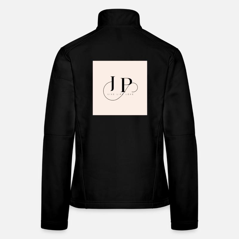 Elegant Monogram with Inspirational Motto Women's Softshell Jacket