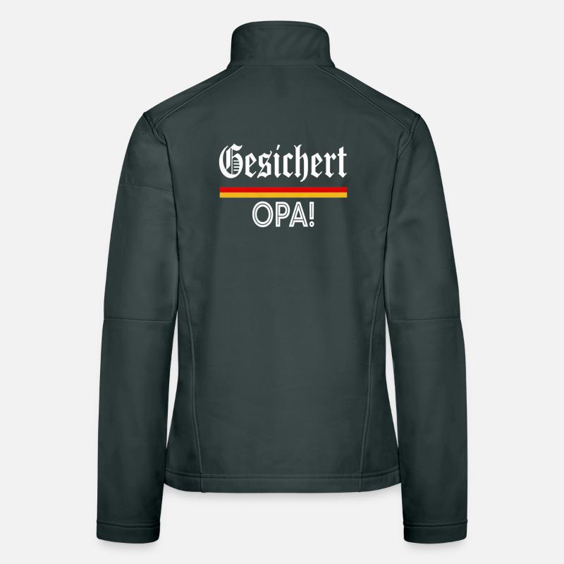 Gesichert Opa! Werdender Opa Spruch Frauen Softshelljacke