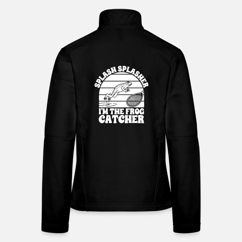 Frog Catcher Splash Splasher Frog Frauen Softshelljacke
