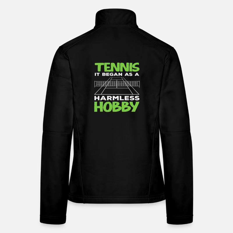 Tennis Player Harmless Hobby Fun Women's Softshell Jacket