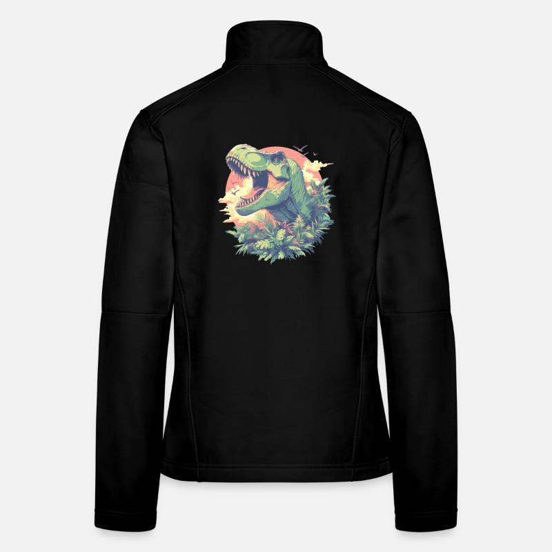 Dino Saurier Dinosaurier Frauen Softshelljacke