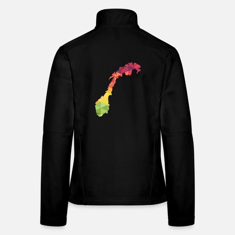 Norway - Norge - Norway - abstract - map Women's Softshell Jacket