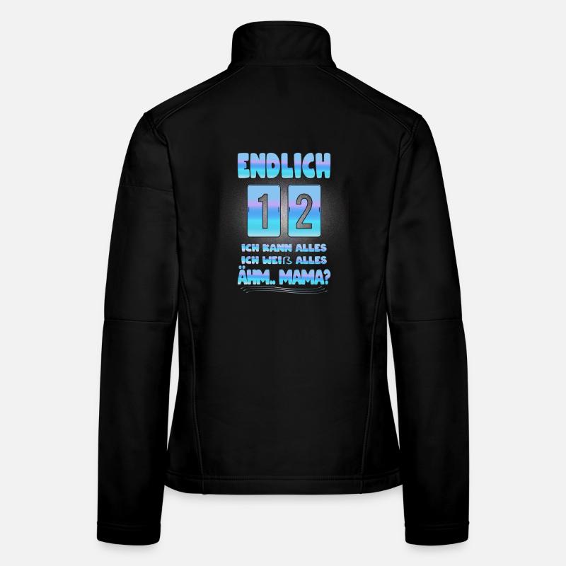 Cadeau d'anniversaire pour 12 ans Veste en tissu softshell Femme