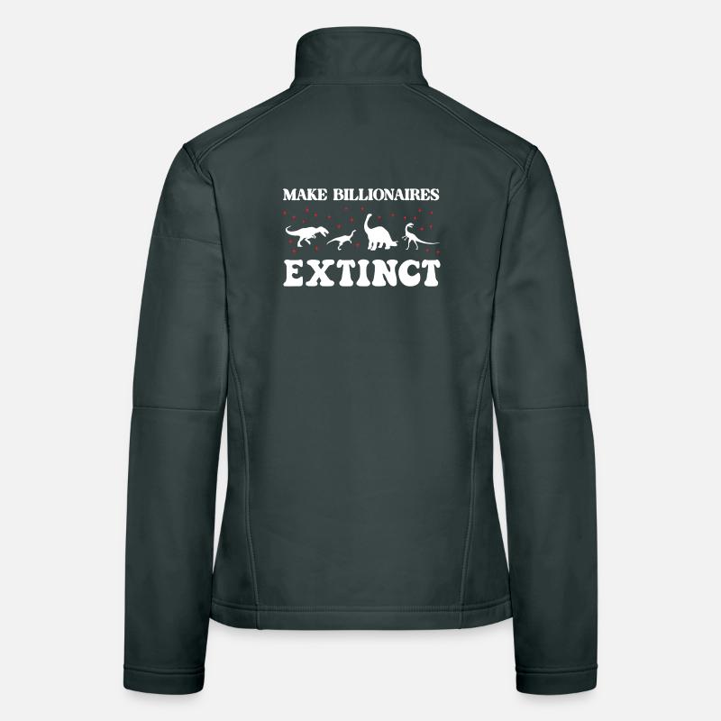 Make Billionaires Extinct Women's Softshell Jacket