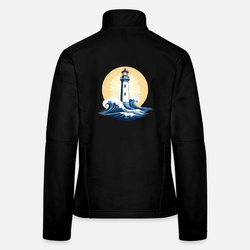 Phare au lever du soleil Veste en tissu softshell Femme
