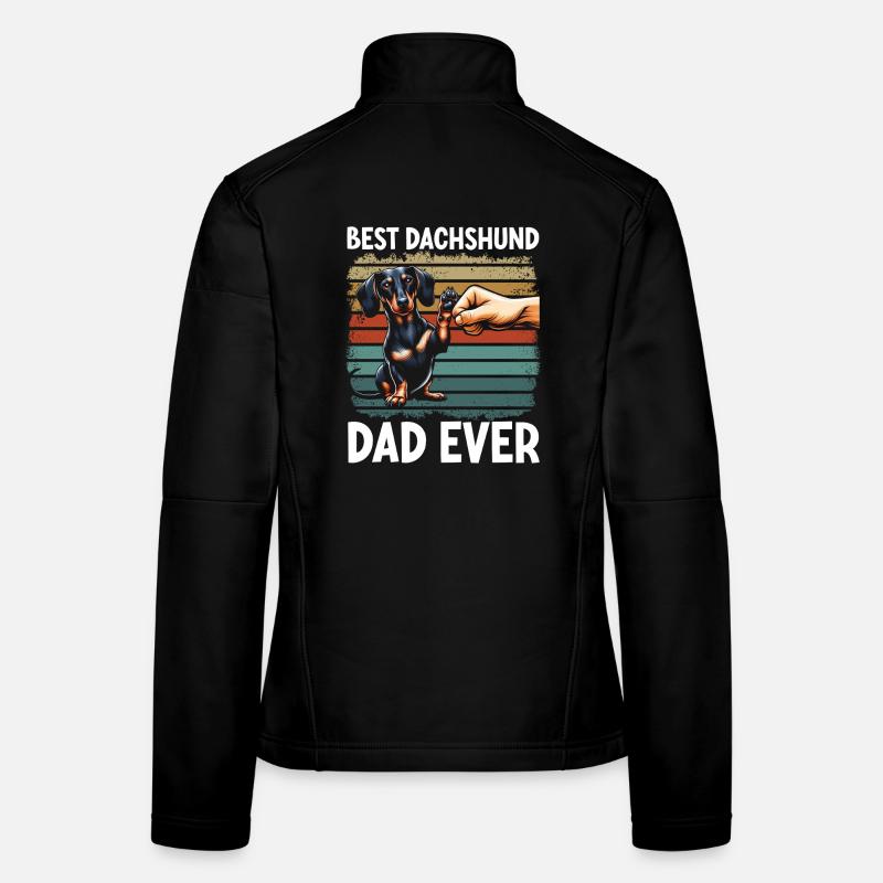 Dachshund Dad Dachshund Design Men Father's Day Women's Softshell Jacket