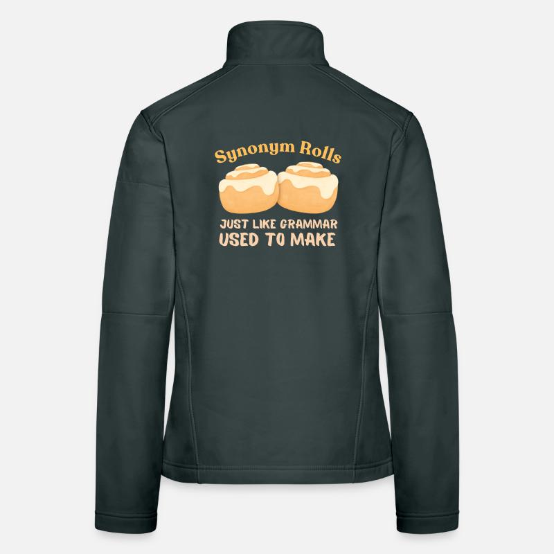 Synonym Rolls Grammar Humor Design Women's Softshell Jacket