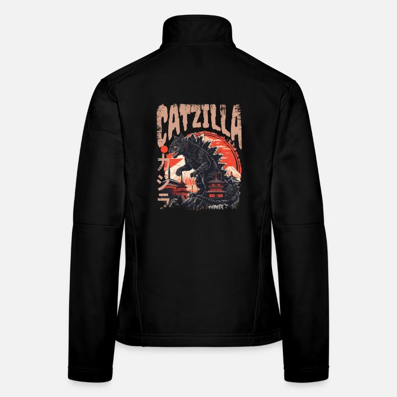 Chat Kaiju Japonais Veste en tissu softshell Femme