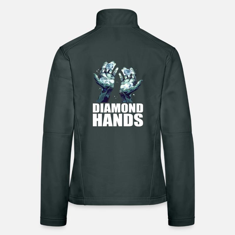 Commerce de mains de diamants Veste en tissu softshell Femme