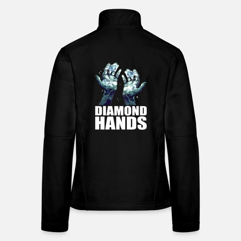 Commerce de mains de diamants Veste en tissu softshell Femme