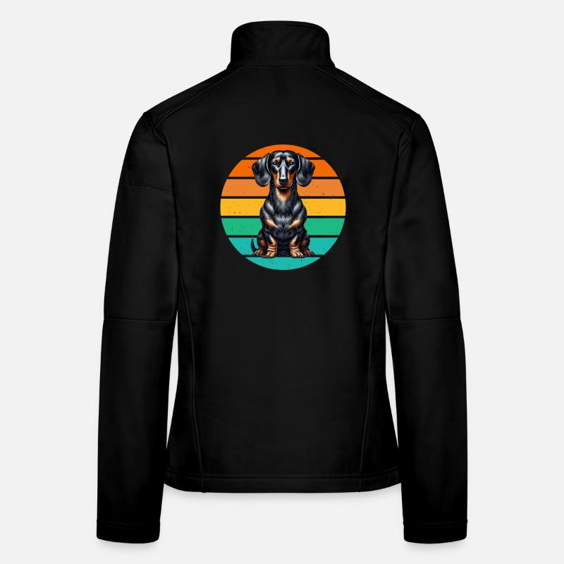 Teckel Chien Teckel Éleveur Teckel Lover Teckel Veste en tissu softshell Femme