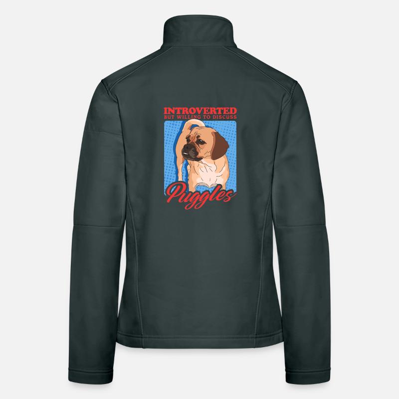 Puggle Hunde Hundebesitzer Geschenk Frauen Softshelljacke