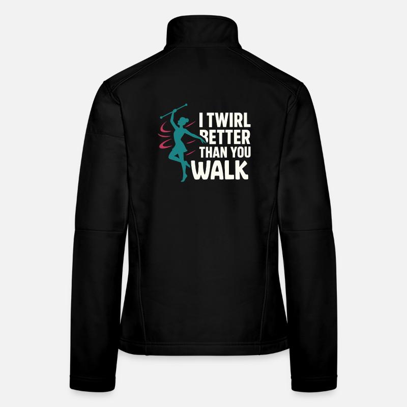 Baton Twirler Majorette Captain Squad Club Frauen Softshelljacke