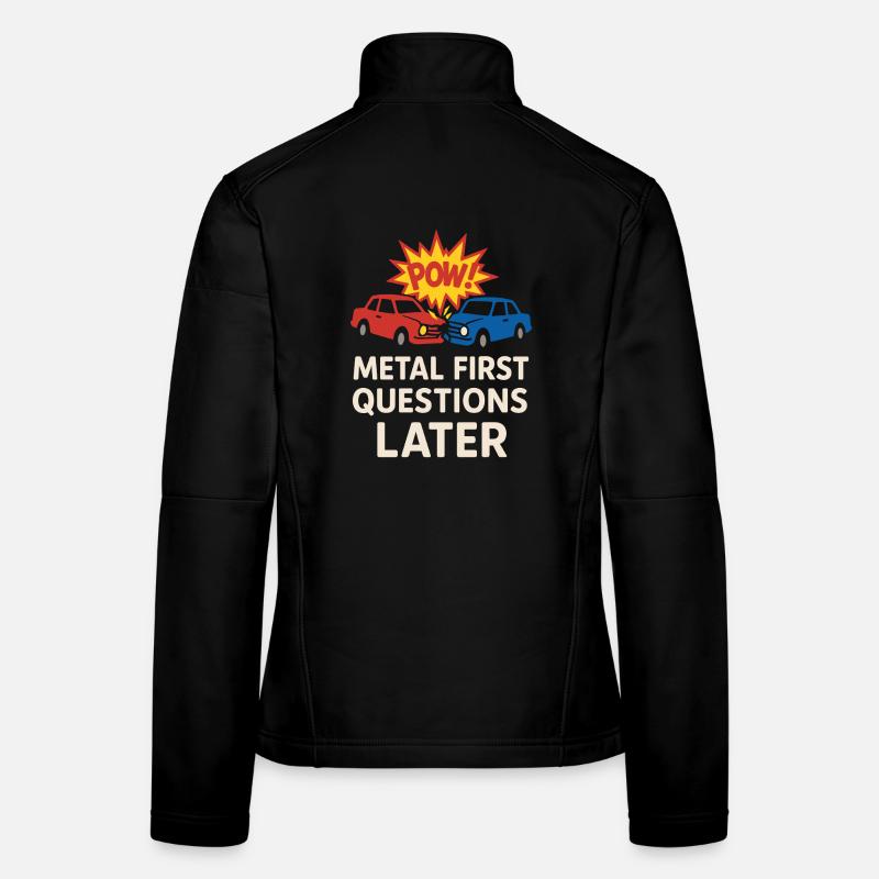 Démolition Derby Fan Pit Crew Crash Driver Fair Veste en tissu softshell Femme