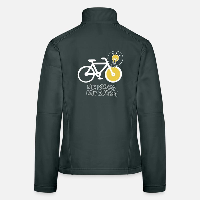 Cyclisme avec un design créatif d’ampoule Veste en tissu softshell Femme