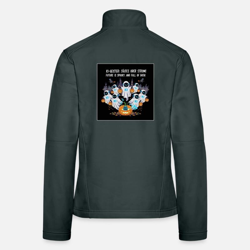 AI Ghosts: Trick or Stream! Women's Softshell Jacket