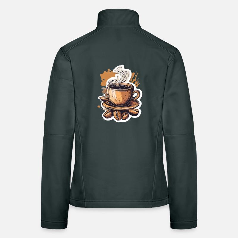Kaffee Frauen Softshelljacke