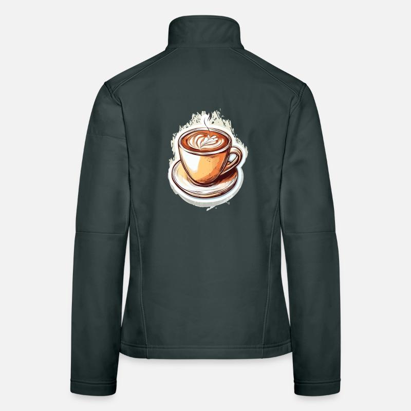 Coffee Women's Softshell Jacket