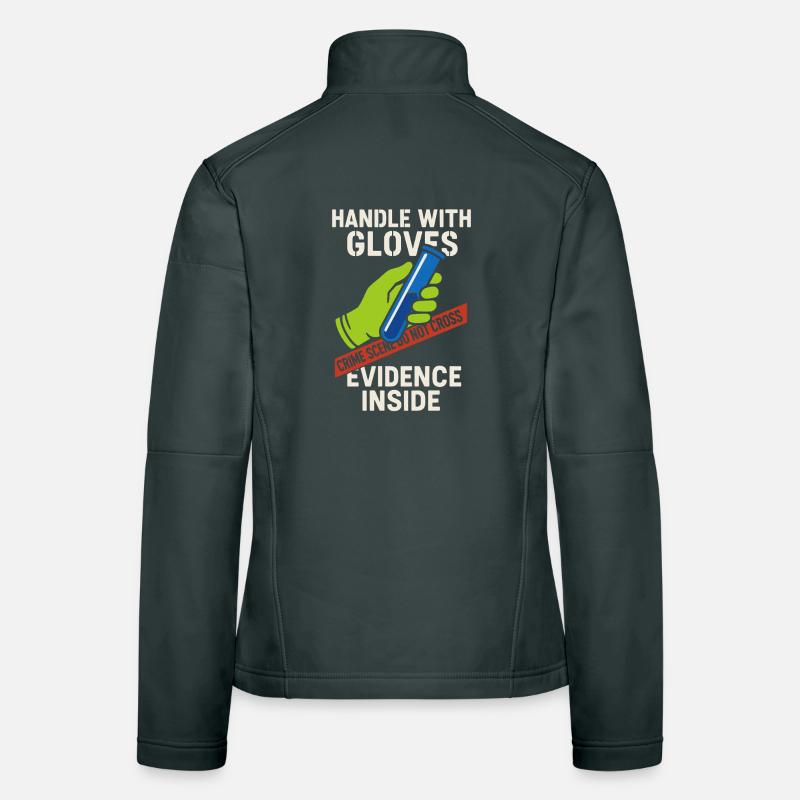 Forensic Chemist Crime Lab Toxicology Women's Softshell Jacket