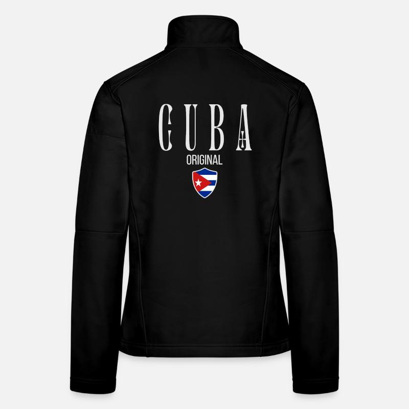 Cuban flag, proud Cuban Women's Softshell Jacket