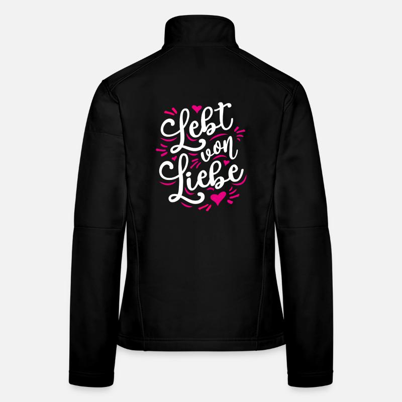 Aimant Romantique Émotions positives Chaleureux Veste en tissu softshell Femme